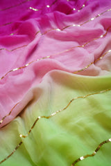 Queen of Hearts Chiffon Saree