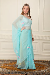 Queen of Hearts Chiffon Saree